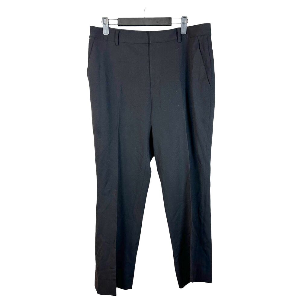 Lauren Ralph Lauren Petite Black Wide Leg Trouser Pants Women's Size 12 Petite